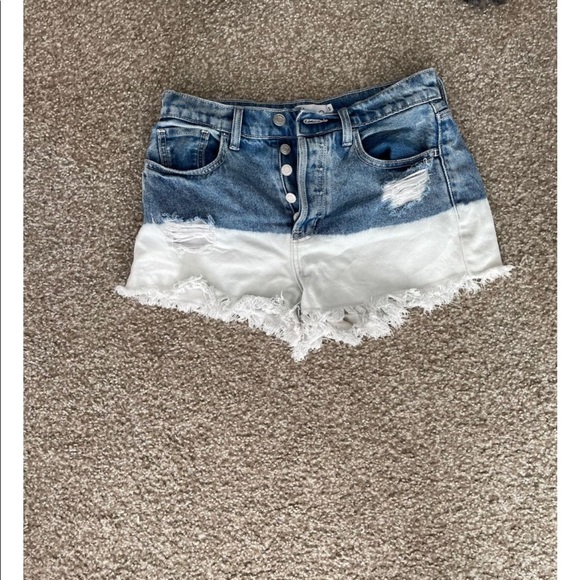 Ombré denim shorts - Picture 2 of 3